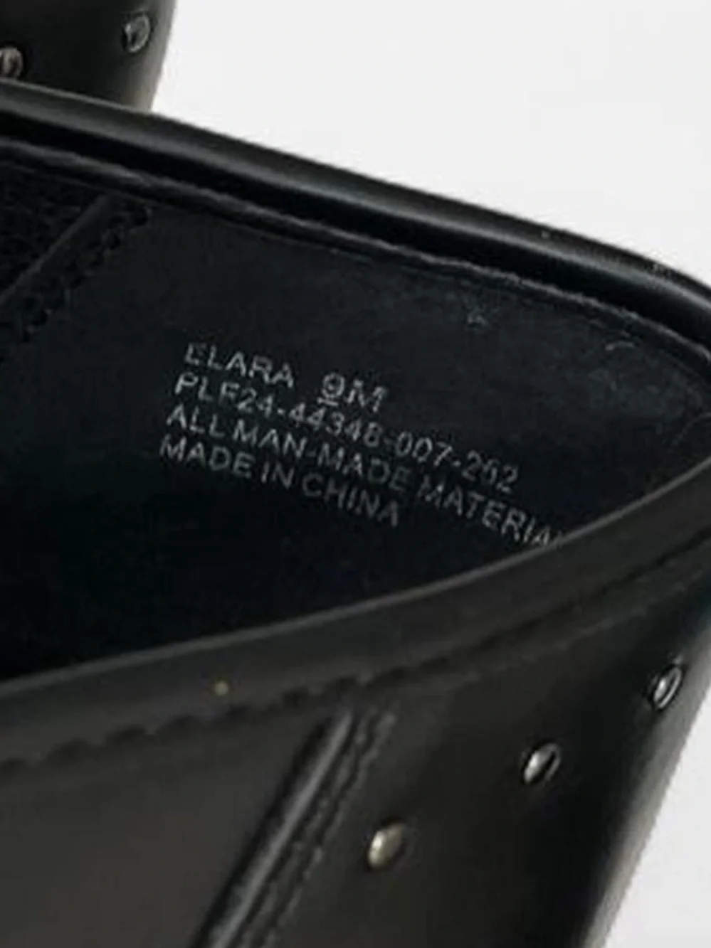 Frye & Co Elara Black Faux Leather Studded Penny Loafers Women’s 9 M NWT